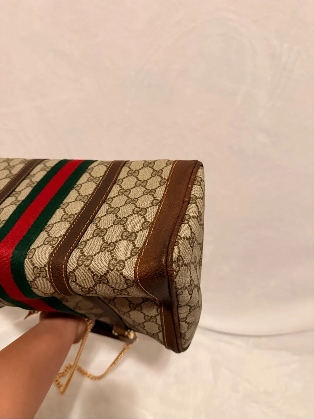 Gucci Vintage Ophidia Medium Boston Bag With Free DIY Strap